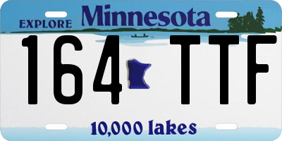 MN license plate 164TTF
