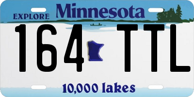 MN license plate 164TTL