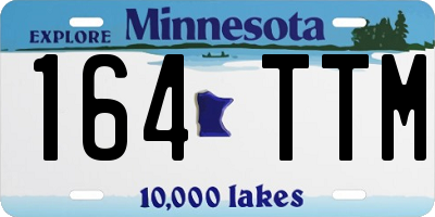 MN license plate 164TTM
