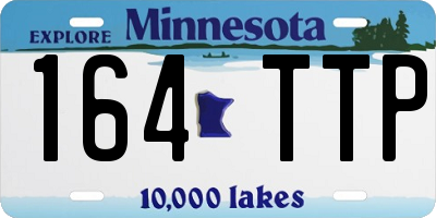 MN license plate 164TTP