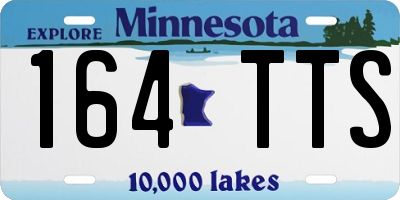 MN license plate 164TTS
