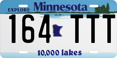 MN license plate 164TTT