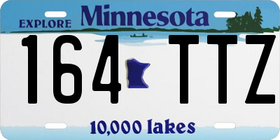 MN license plate 164TTZ