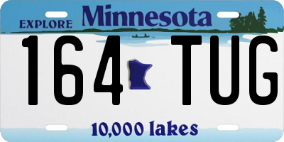 MN license plate 164TUG