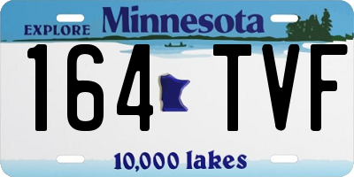 MN license plate 164TVF