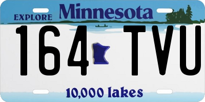 MN license plate 164TVU