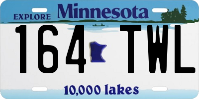 MN license plate 164TWL