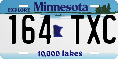 MN license plate 164TXC