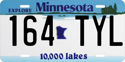 MN license plate 164TYL