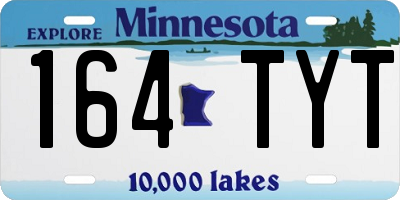 MN license plate 164TYT