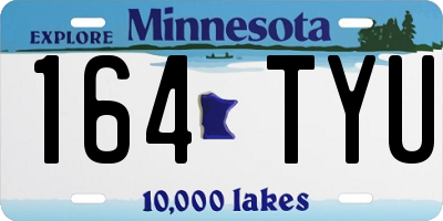 MN license plate 164TYU
