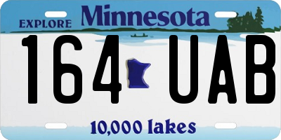 MN license plate 164UAB