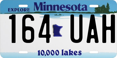 MN license plate 164UAH