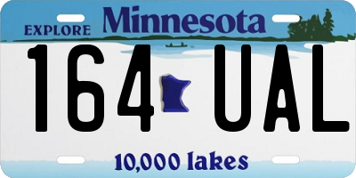 MN license plate 164UAL