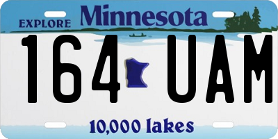 MN license plate 164UAM