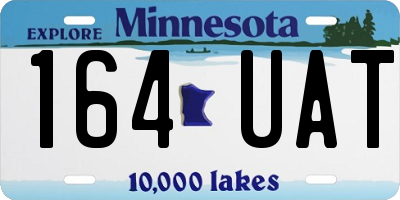 MN license plate 164UAT