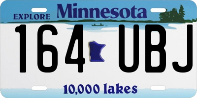 MN license plate 164UBJ