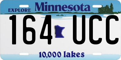 MN license plate 164UCC