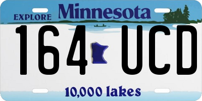MN license plate 164UCD