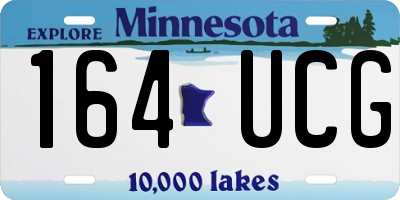 MN license plate 164UCG