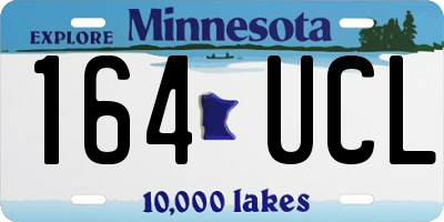 MN license plate 164UCL