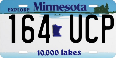 MN license plate 164UCP
