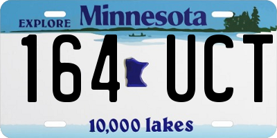 MN license plate 164UCT