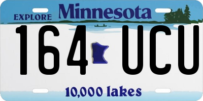 MN license plate 164UCU