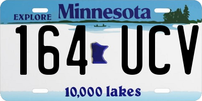 MN license plate 164UCV