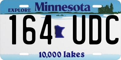 MN license plate 164UDC