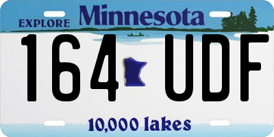 MN license plate 164UDF