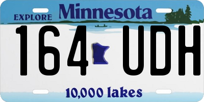MN license plate 164UDH