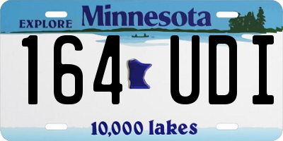 MN license plate 164UDI