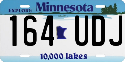 MN license plate 164UDJ