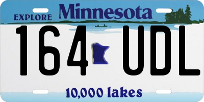 MN license plate 164UDL
