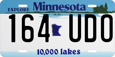 MN license plate 164UDO