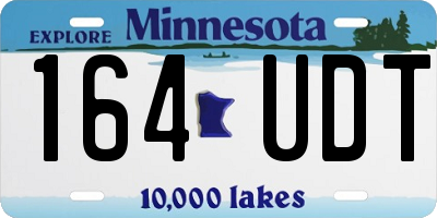 MN license plate 164UDT