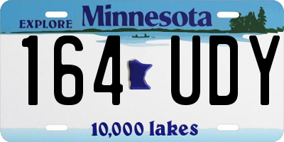 MN license plate 164UDY