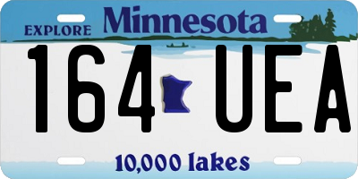 MN license plate 164UEA