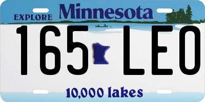 MN license plate 165LEO