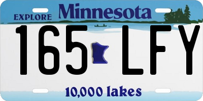 MN license plate 165LFY