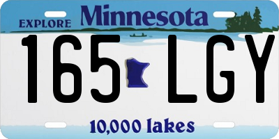 MN license plate 165LGY