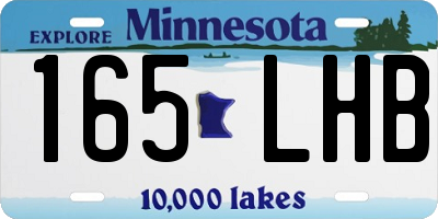MN license plate 165LHB