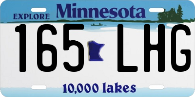 MN license plate 165LHG