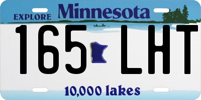 MN license plate 165LHT