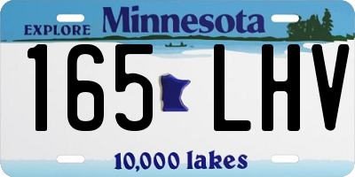 MN license plate 165LHV