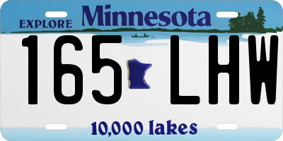 MN license plate 165LHW