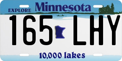 MN license plate 165LHY