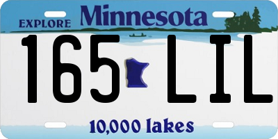 MN license plate 165LIL