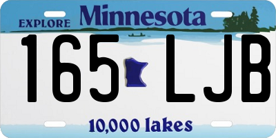 MN license plate 165LJB